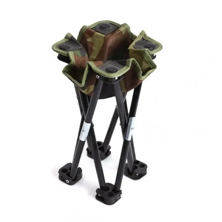Folding Fishing Stool Chair Collapsible Portable Oxford Fabric Foldable Fishing Seat Support for Outdoor Camping Hunting Hiking