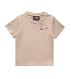 Four Baby T-shirt Balloon Vintage Khaki