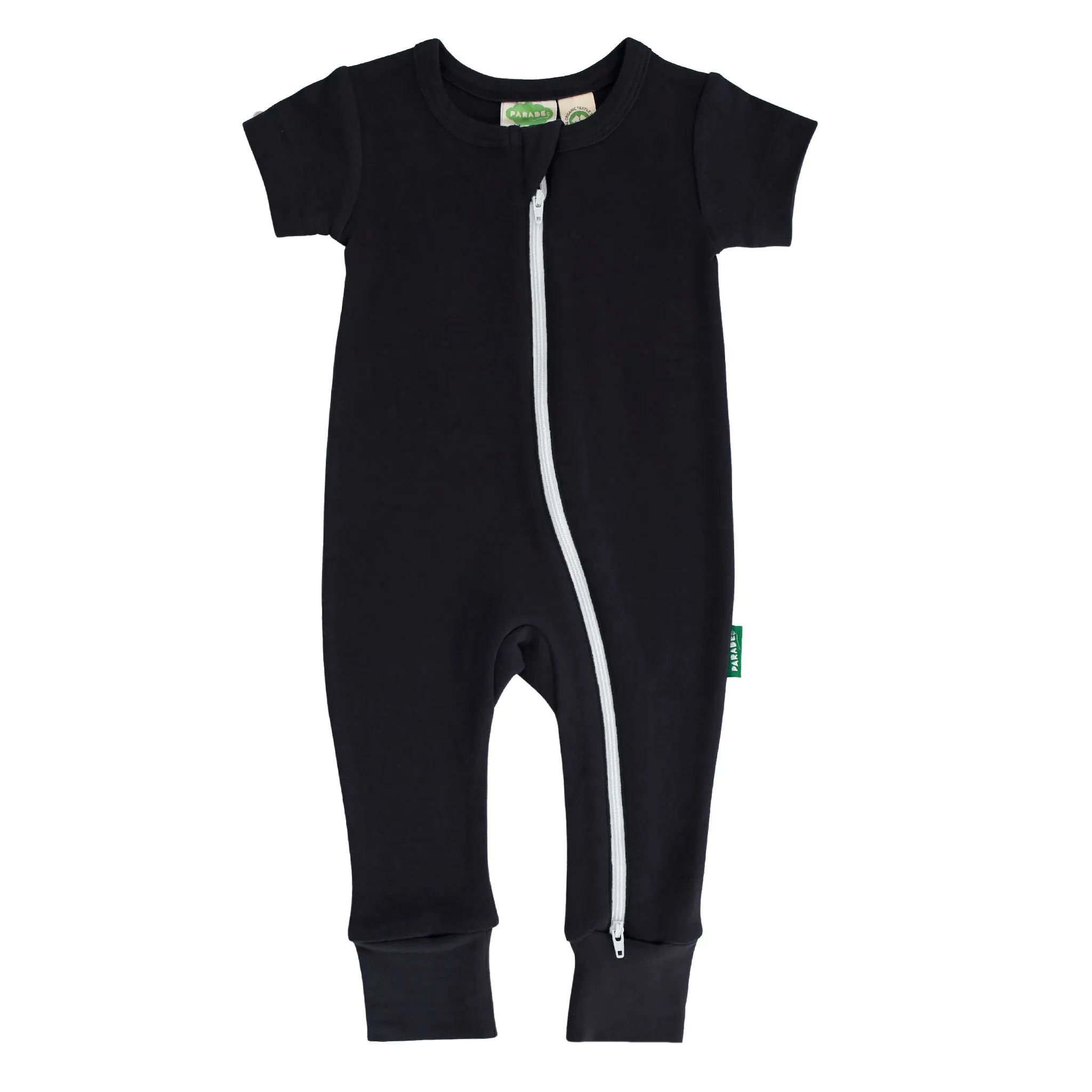 Organic Essential Basics '2-Way' Zip Romper - Short Sleeve